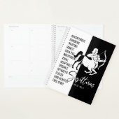 Sagittarius Zodiac Sign., zwart-wit Planner (Display)