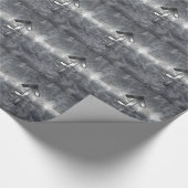 Sagittarius Zodiac Silver Distress Steel look Cadeaupapier (Hoek)