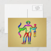 Sagittarius Zodiac Star Sign Rainbow Briefkaart (Voorkant / Achterkant)
