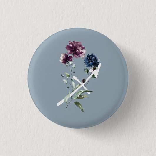 Sagittarius Zodiac Star Sign Ronde Button 3,2 Cm (Voorkant)