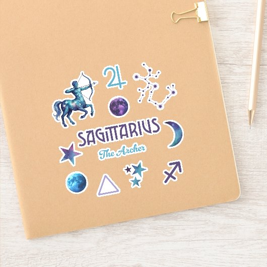 Sagittarius Zodiac Sticker Collection (Notitieboek)
