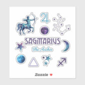 Sagittarius Zodiac Sticker Collection (Vel)