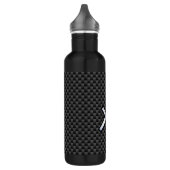 Sagittarius Zodiac Symbol Charcoal Carbon Fiber Waterfles (Links)