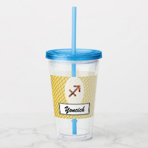 Sagittarius Zodiac Symbol Element van K Yoncich Acryl Drinkbeker