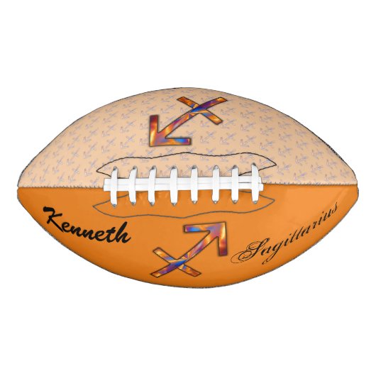 Sagittarius Zodiac Symbol Element van K Yoncich American Football (Voorkant)