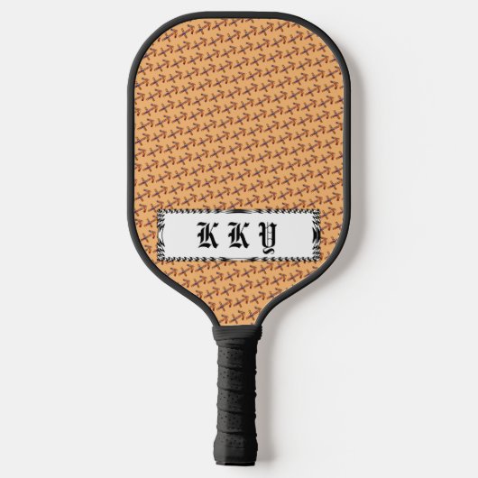 Sagittarius Zodiac Symbol Element van K Yoncich Pickleball Paddle (Achterkant)