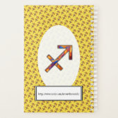 Sagittarius Zodiac Symbol Element van K Yoncich Planner (Achterkant)