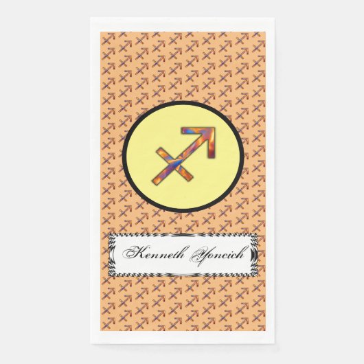 Sagittarius Zodiac Symbol Element van K Yoncich Servet (Voorkant)