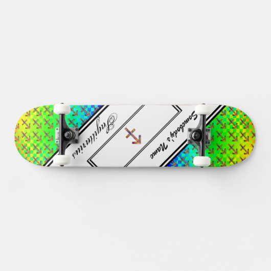 Sagittarius Zodiac Symbol Element van K Yoncich Skateboard (Horizontaal)