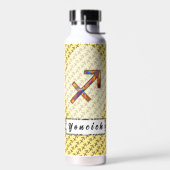 Sagittarius Zodiac Symbol Element van K Yoncich Waterfles (Links)