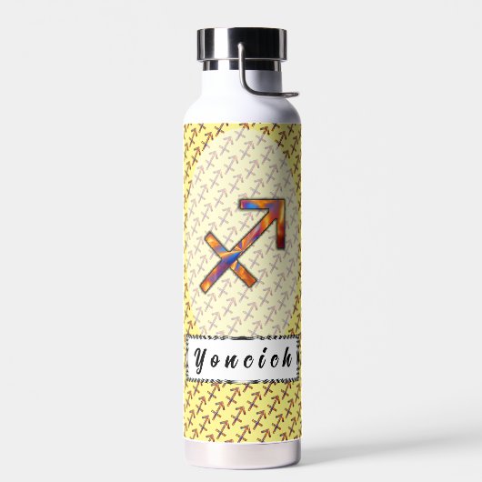 Sagittarius Zodiac Symbol Element van K Yoncich Waterfles (Links)