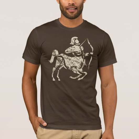 Sagittarius Zodiac Symbol Grunge Nov22 december 21 T-shirt (Voorkant)
