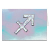 Sagittarius Zodiac Symbol Moeder parelstijl (Voorkant Horizontaal)