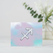Sagittarius Zodiac Symbol Moeder parelstijl Briefkaart (Staand voorkant)