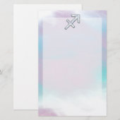 Sagittarius Zodiac Symbol Moeder parelstijl Briefpapier (Voorkant / Achterkant)