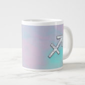 Sagittarius Zodiac Symbol Moeder parelstijl Grote Koffiekop (Voorkant rechts)