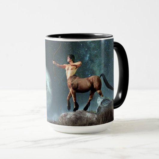 Sagittarius Zodiac Symbol Mok (Voorkant rechts)