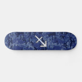 Sagittarius Zodiac Symbol NavyDigital Camouflage Persoonlijk Skateboard (Horizontaal)