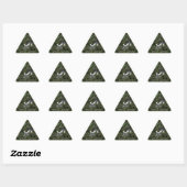 Sagittarius Zodiac Symbol on Green Digital Camo Sticker (Vel)