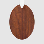 Sagittarius Zodiac Symbol op Mahogany Wood Decor Ornament (achterkant)