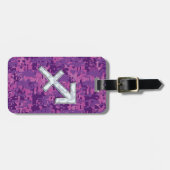 Sagittarius Zodiac Symbol Pink Digital Camouflage Bagagelabel (Voorkant horizontaal)