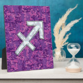 Sagittarius Zodiac Symbol Pink Digital Camouflage Fotoplaat (Zijkant)