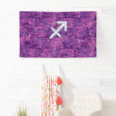 Sagittarius Zodiac Symbol Pink Digital Camouflage Spandoek (Insitu)