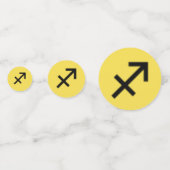 Sagittarius Zodiac Symbol Standard van K Yoncich Confetti (Voorkanten)