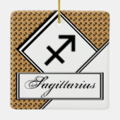 Sagittarius Zodiac Symbol Standard van K Yoncich Keramisch Ornament (Achterkant)