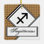 Sagittarius Zodiac Symbol Standard van K Yoncich Keramisch Ornament (Voorkant)