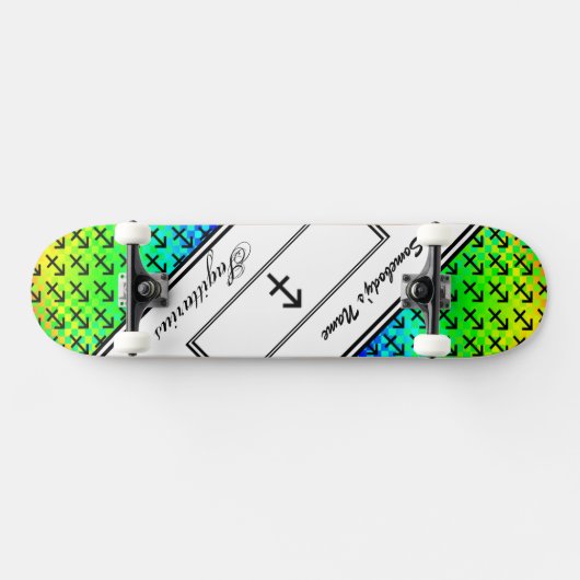 Sagittarius Zodiac Symbol Standard van K Yoncich Skateboard (Horizontaal)