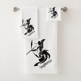 Sagittarius Zodiac Symbool en Sign Bad Handdoek