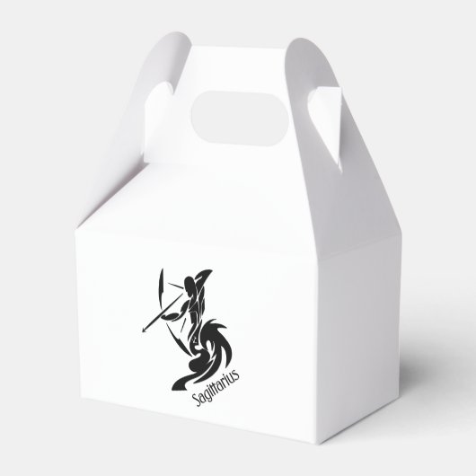 Sagittarius Zodiac Symbool en Sign Bedankdoosjes (Voorkant Zijde)