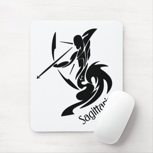 Sagittarius Zodiac Symbool en Sign Muismat (Met muis)