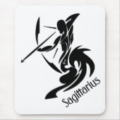 Sagittarius Zodiac Symbool en Sign Muismat (Voorkant)