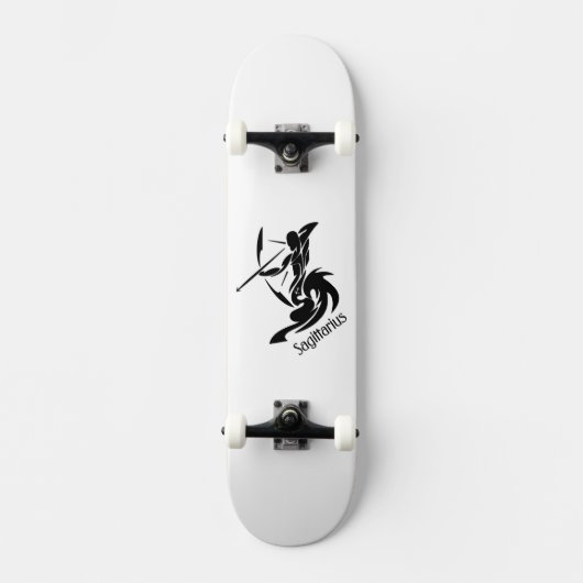 Sagittarius Zodiac Symbool en Sign Persoonlijk Skateboard (Voorkant)