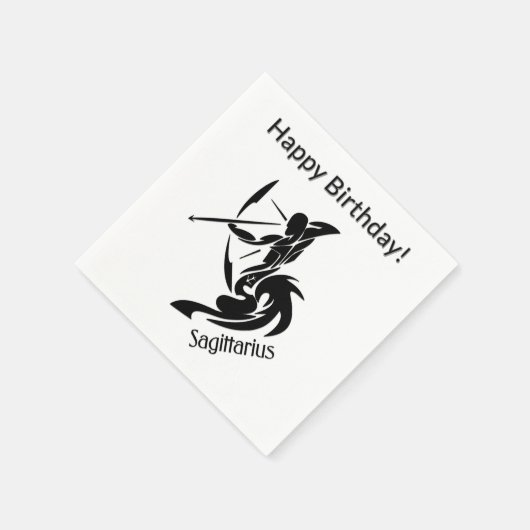 Sagittarius Zodiac Symbool en Sign Servet (Hoek)