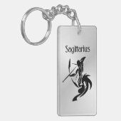 Sagittarius Zodiac Symbool en Sign Sleutelhanger (Voorkant Links)