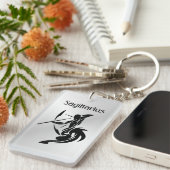 Sagittarius Zodiac Symbool en Sign Sleutelhanger (Voorkant Rechts)