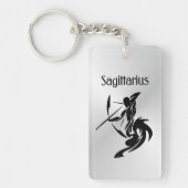 Sagittarius Zodiac Symbool en Sign Sleutelhanger (Voorkant)