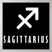 Sagittarius zodiac-teken poster (Voorkant)