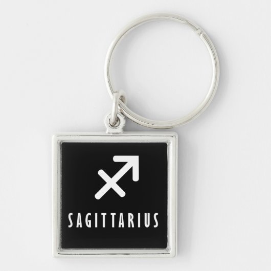 Sagittarius zodiac-teken sleutelhanger (Voorkant)