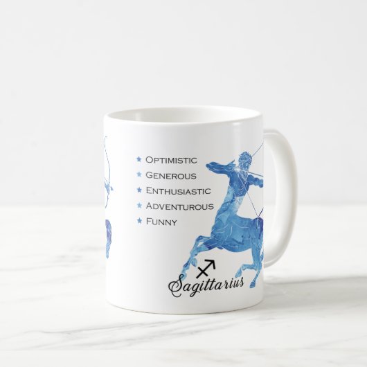 Sagittarius Zodiac Traits Mok (Voorkant rechts)