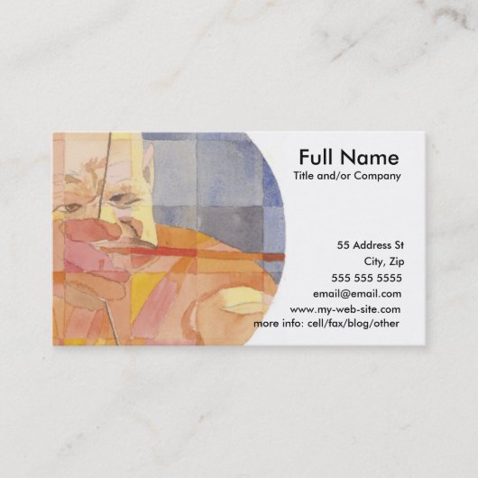 Sagittarius Zodiac Visitekaartje (Voorkant)