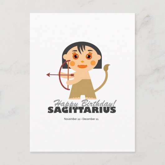 Sagittarius Zodiac voor kinderen Briefkaart (Voorkant)