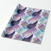 Sagittarius Zodiac Waterverf Abstract Gift Wrap Cadeaupapier (Uitgerold)