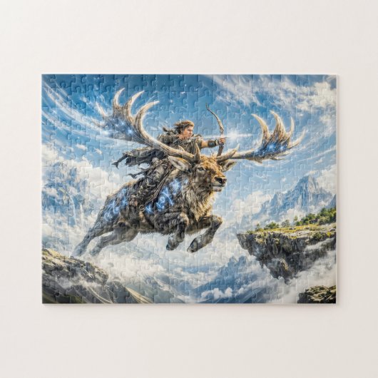 Sagittarius Zodiac with Warrior Riding a Majestic Legpuzzel (Horizontaal)