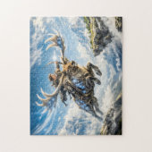 Sagittarius Zodiac with Warrior Riding a Majestic Legpuzzel (Verticaal)
