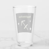 Sagittariussymbool  glas (Achterkant)
