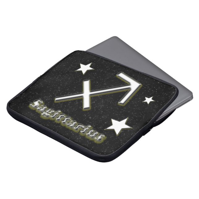 Sagittariussymbool Laptop Sleeve (Voorkant top)